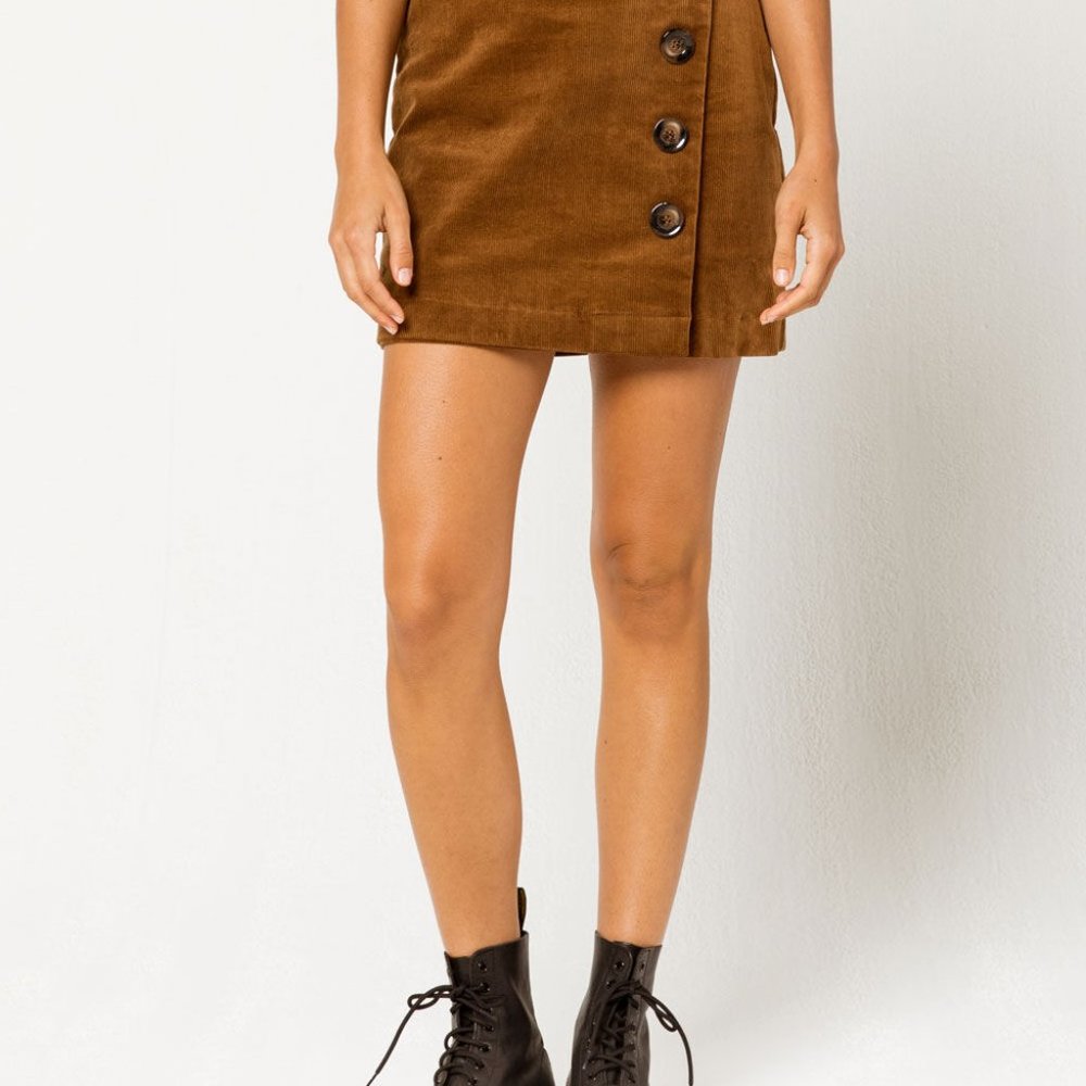 Coco & Jaimeson - Corduroy Button Front Mini Skir… - image 2